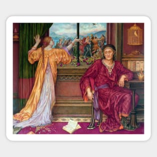 The Gilded Cage - Evelyn De Morgan Sticker